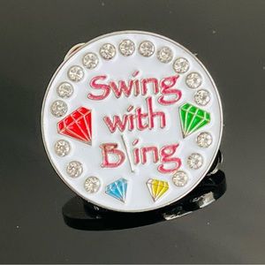 Golf Ball Marker Swing with Bling